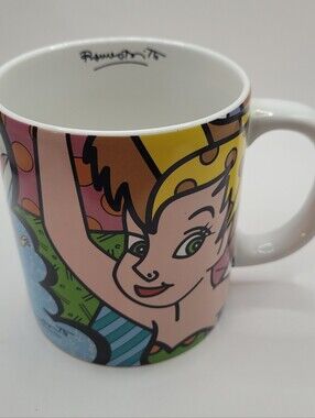 Disney Britto Ceramic Mug Tinkerbell - White, Black, Cream